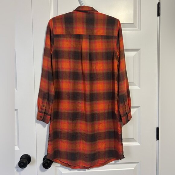 Toad&Co Re-Form Flannel Plaid Shirtdress - Picture 3 of 9